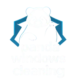 Abstract geometric human figure with blue and white stylized body parts